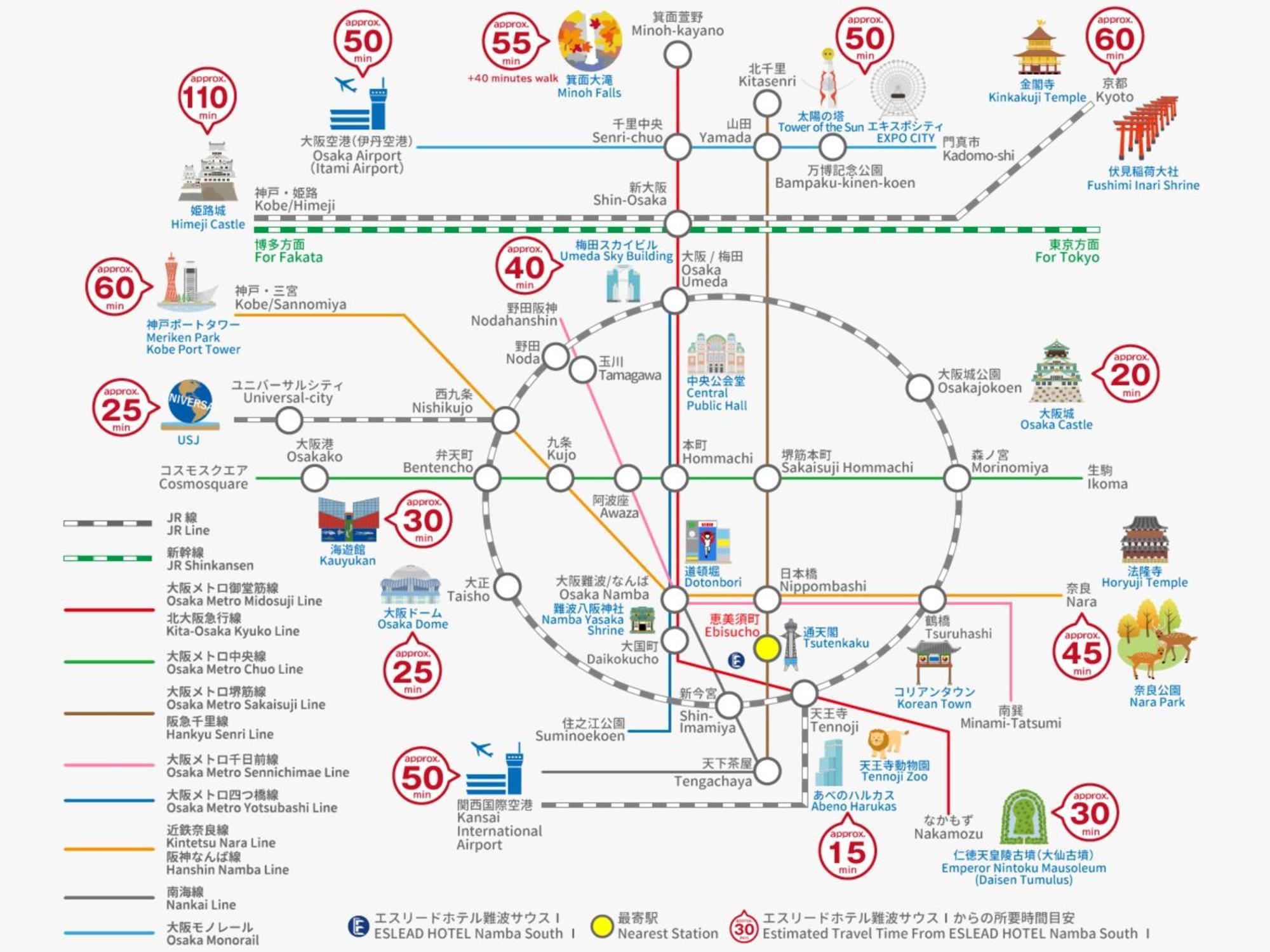 Eslead Hotel Namba South Ⅰ โอซาก้า ภายนอก รูปภาพ
